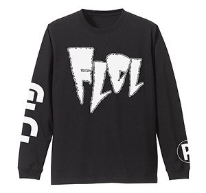 FLCL Sleeve Rib Long Sleeve T-Shirt Black XL (Anime Toy)