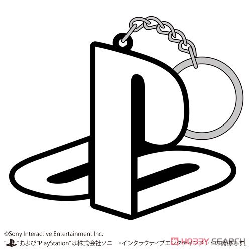 Play Station Rubber Key Ring `Play Station Family Mark` (Anime Toy) Item picture1