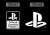 プレイステーション フーデッドウインドブレーカー `PlayStation` BLACK×WHITE L (キャラクターグッズ) その他の画像1
