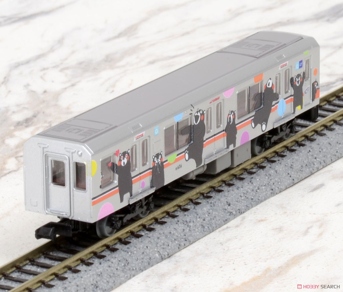 鉄道コレクション 熊本電気鉄道 01形 (くまモンラッピング・シルバー) (2両セット) (鉄道模型) 商品画像12