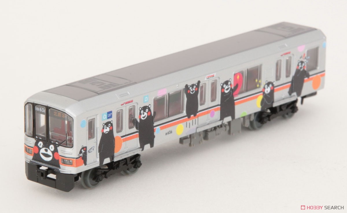 鉄道コレクション 熊本電気鉄道 01形 (くまモンラッピング・シルバー) (2両セット) (鉄道模型) 商品画像3