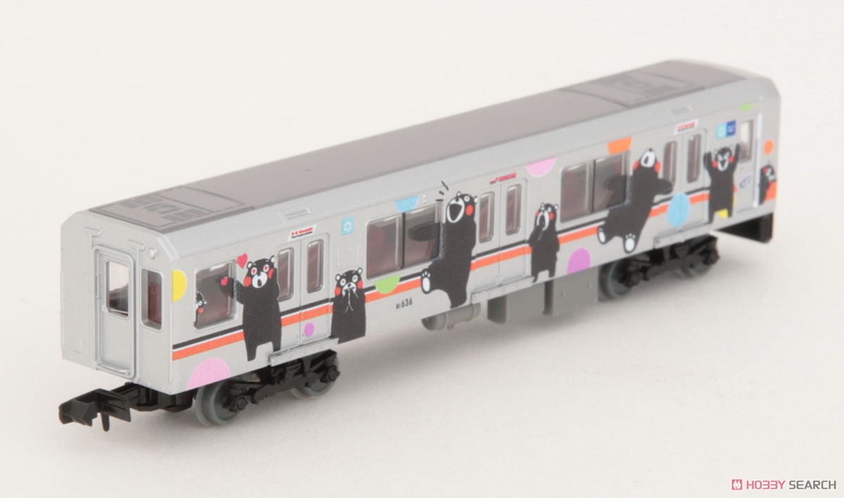 鉄道コレクション 熊本電気鉄道 01形 (くまモンラッピング・シルバー) (2両セット) (鉄道模型) 商品画像4