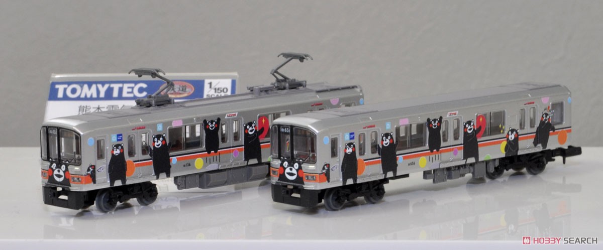鉄道コレクション 熊本電気鉄道 01形 (くまモンラッピング・シルバー) (2両セット) (鉄道模型) その他の画像2