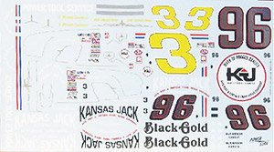 NASCAR シェビー ラグーナ #3 Black Gold #96 リチャード・チャイルドレス 1975-76 (デカール)