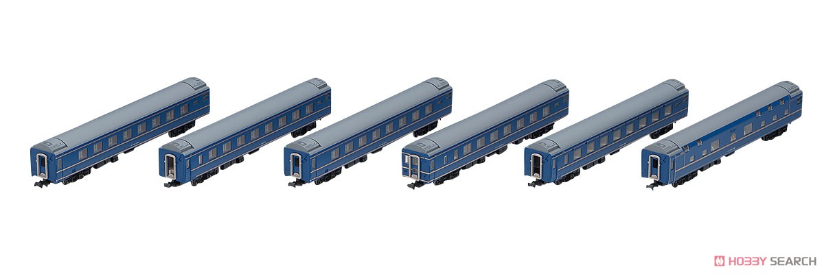 JR 24系25形特急寝台客車 (北斗星3・4号・JR北海道仕様) 増結セット (増結・6両セット) (鉄道模型) 商品画像9