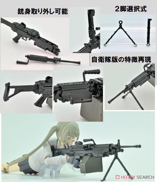 1/12 Little Armory (LA046) 5.56mm機関銃 (プラモデル) その他の画像2