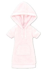 Short-sleeved Parka One Piece (Pink) (Fashion Doll)
