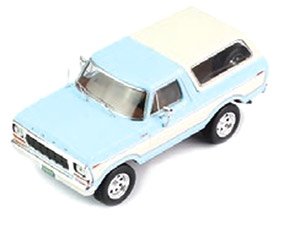フォード ブロンコ 1978 メタリックライトブルー/ホワイト (ミニカー)
