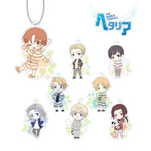 Hetalia The World Twinkle Trading Acrylic Key Ring (Relax Style Ver.) (Set of 8) (Anime Toy)