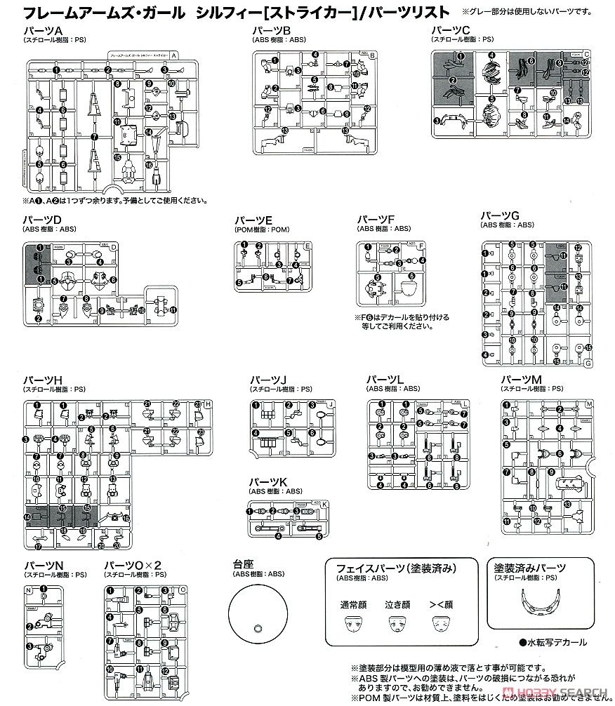 Frame Arms Girl Sylphy [Striker] (Plastic model) Assembly guide12