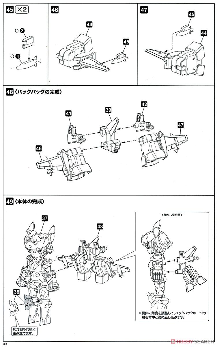 Frame Arms Girl Sylphy [Striker] (Plastic model) Assembly guide7