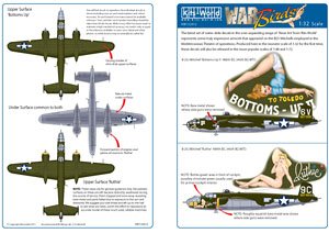 WW.II B-25J ミッチェル `Bottoms -up II` & `Ruthie` デカール