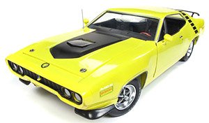 1971 プリムス ロードランナー ハードトップ (50th Anniversary) CY3 シトロンイエロー (ミニカー)