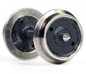 φ5.7mm プレート ピボット車輪 両絶 (軸端長14.2mm) (8軸入) (鉄道模型)
