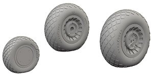 B-25 Wheels (for Hasegawa) (Plastic model)