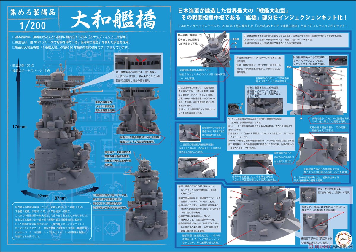 戦艦大和 艦橋 (プラモデル) その他の画像1