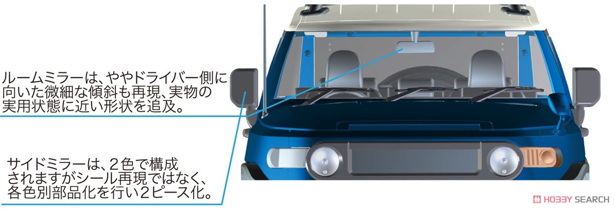 トヨタ FJクルーザー (ホワイト) (プラモデル) その他の画像4