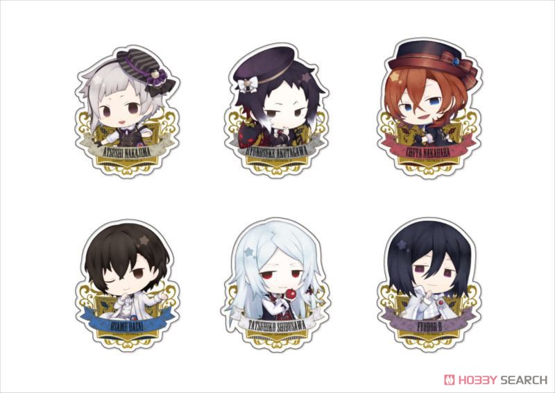 Bungo Stray Dogs Dead Apple Trading Acrylic Stan Badge (Gothic) (Set of 6) (Anime Toy) Item picture1