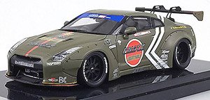 LB Work R35 GT Wing Matt Green (Diecast Car)