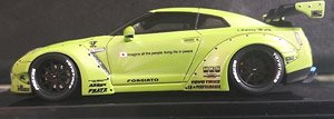 LB Work R35 GT Wing Apple Green (Diecast Car)