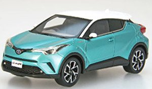 Toyota C-HR White/Radiant Green Metallic (Diecast Car)