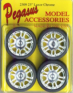23` Luxor`s Rims W/Tires Chrome (Set of 4) (Accessory)