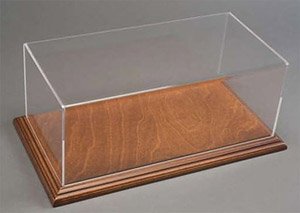 Aichi Narrow Edge with Wood Base (Mahogany / Brown) & Acrylic Case (Case, Cover)