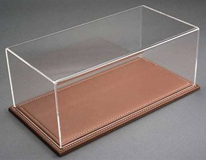 Maranello Flat Leather Base (Thin / Brown) & Acrylic Case (Case, Cover)