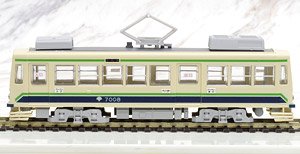 16番(HO) 都電荒川線 7000系 冷房車 白緑色7008 ディスプレイモデル (鉄道模型)