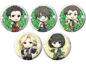 えふぉるめ アイドルマスター SideM キメっ！と缶バッジ 「対極！功夫武闘」 (5個セット) (キャラクターグッズ)