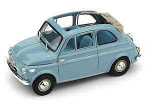 Fiat New 500 Open Roof 1957 Light Blue (Diecast Car)