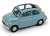 Fiat New 500 Open Roof 1957 Light Blue (Diecast Car) Item picture1