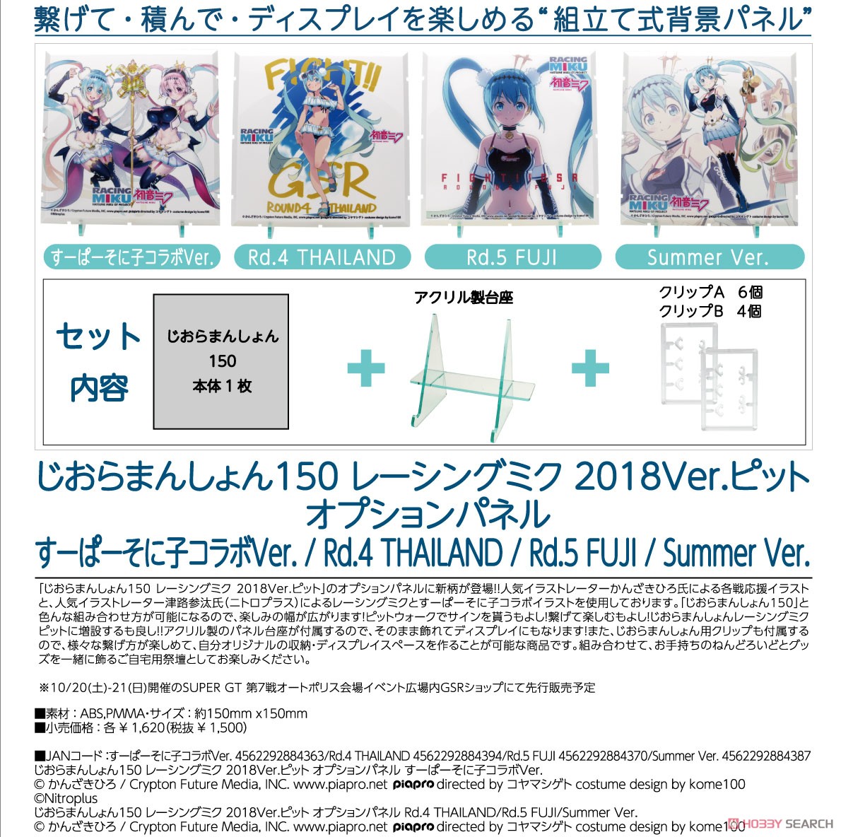 Dioramansion 150: Racing Miku Pit 2018 Optional Panel (Super Sonico Collab Ver.) (Anime Toy) Other picture1