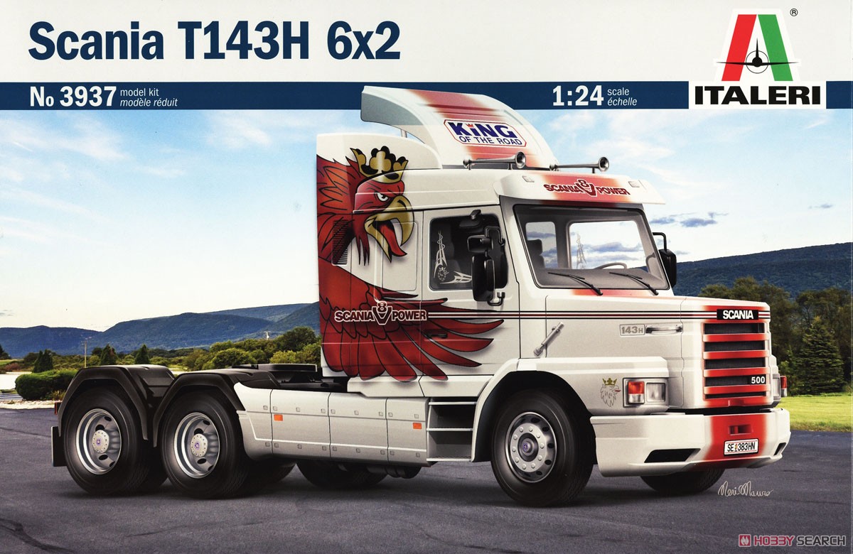 スカニア T143H 6×2 トラック (プラモデル) パッケージ1