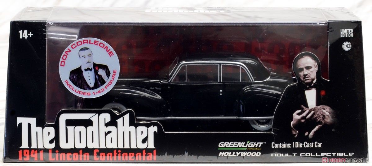 The Godfather (1972) - 1941 Lincoln Continental with Don Corleone Figure (ミニカー) パッケージ1