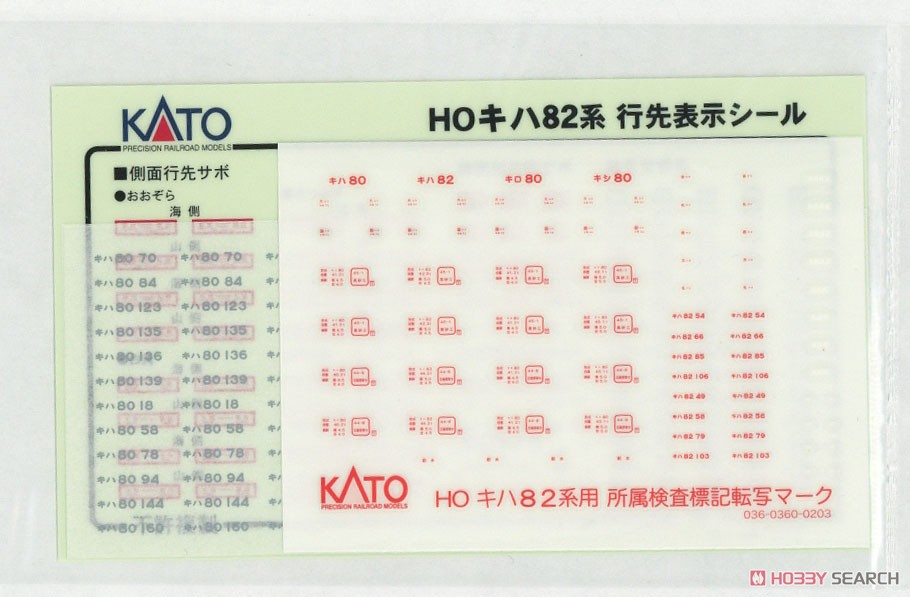 (HO) キハ82 (鉄道模型) 中身1