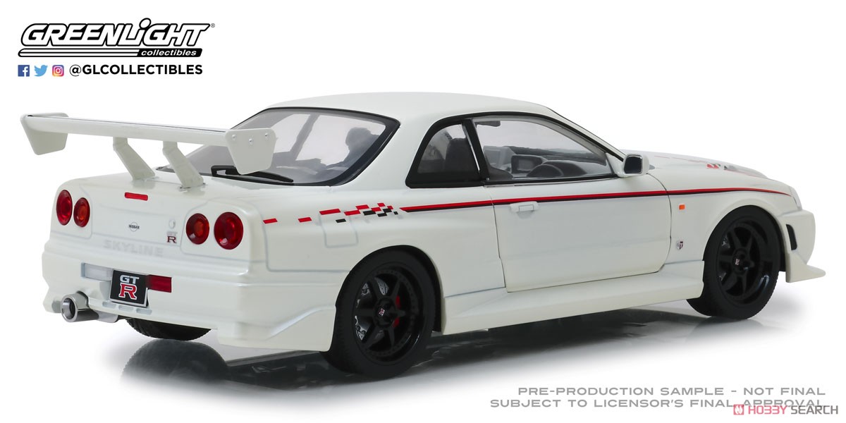 Artisan Collection - 1999 Nissan Skyline GT-R (R34) - Pearl White (Diecast Car) Item picture2