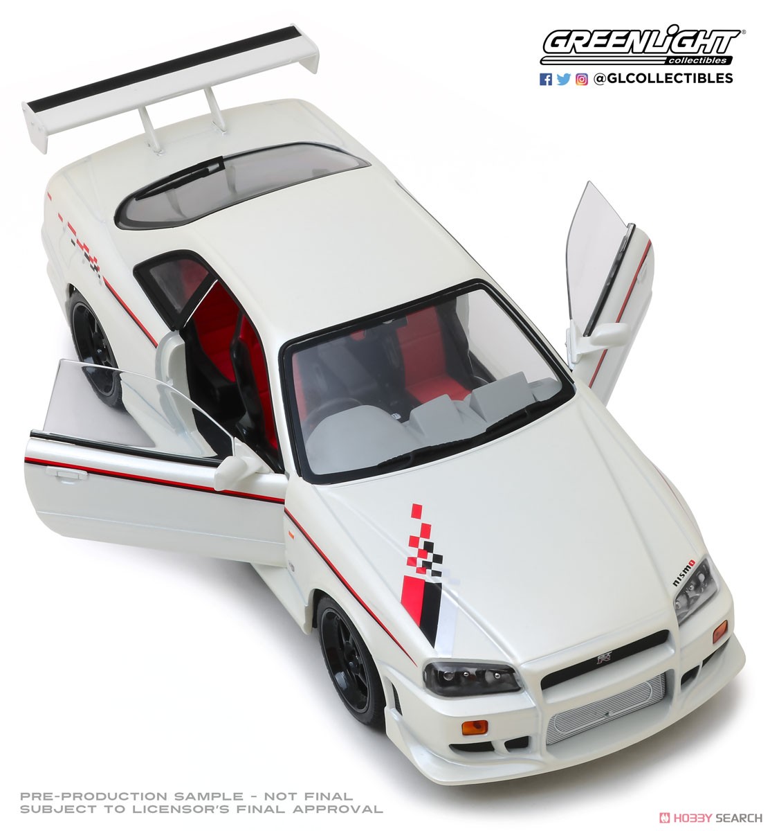 Artisan Collection - 1999 Nissan Skyline GT-R (R34) - Pearl White (Diecast Car) Item picture3