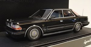 Nissan Gloria (Y30) 4Door Hardtop Brougham VIP Black Normal-Wheel (Diecast Car)