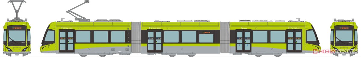 The Railway Collection Fukui Railway Type F1000 #F1003 Fukuram Green (Model Train) その他の画像1