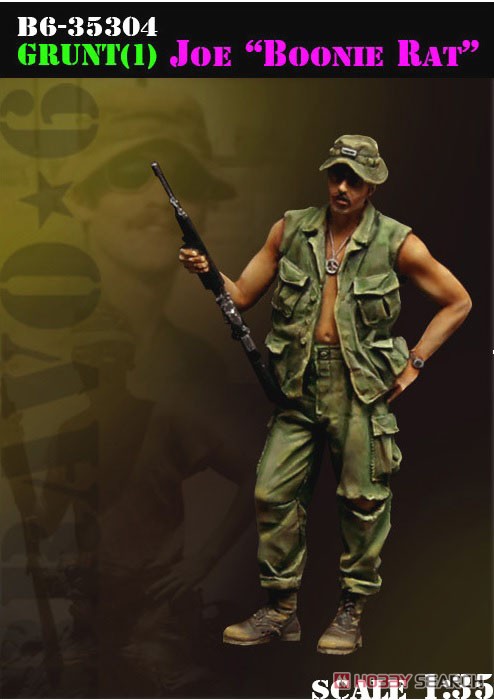 米 ベトナム68～69 ブーニーハットを被った古参兵のジョー (プラモデル) 商品画像2