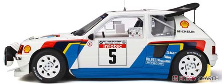プジョー 205 T16 Evo 2 Tour de Corse 1986 #5 (ホワイト/ブルー) (ミニカー) 商品画像6