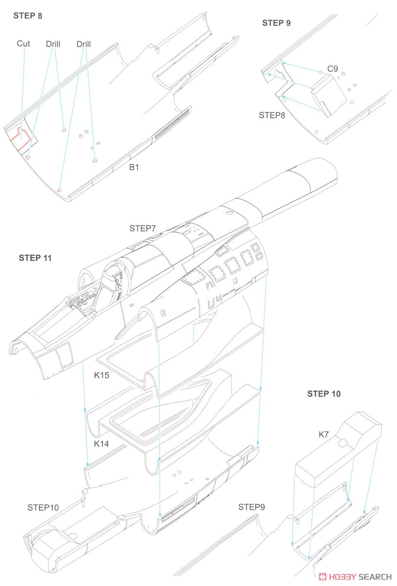 サーブ JA37 ビゲン (プラモデル) 設計図2