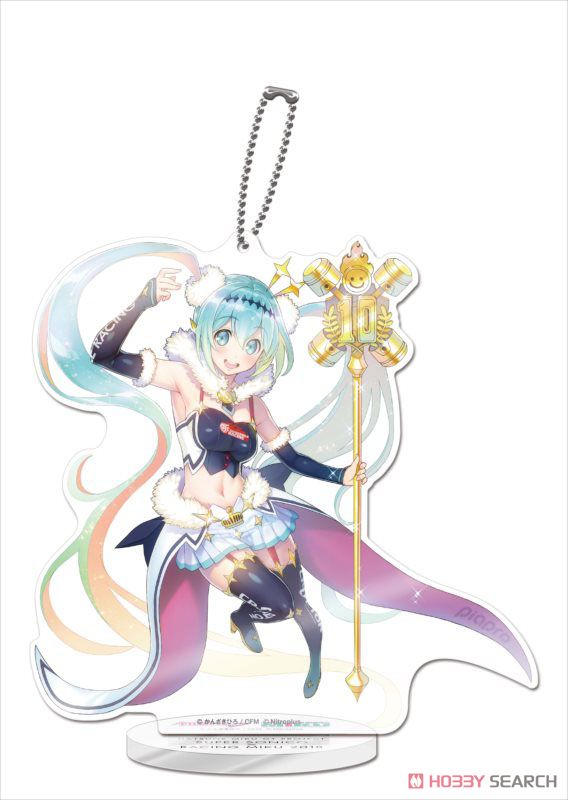 Hatsune Miku Racing Ver. 2018 Acrylic Stand Super Sonico Collaboration Ver.1 (Anime Toy) Item picture1