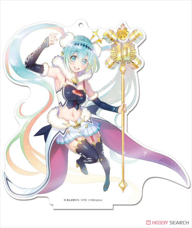 Hatsune Miku Racing Ver. 2018 Acrylic Stand Super Sonico Collaboration Ver.1 (Anime Toy) Item picture3