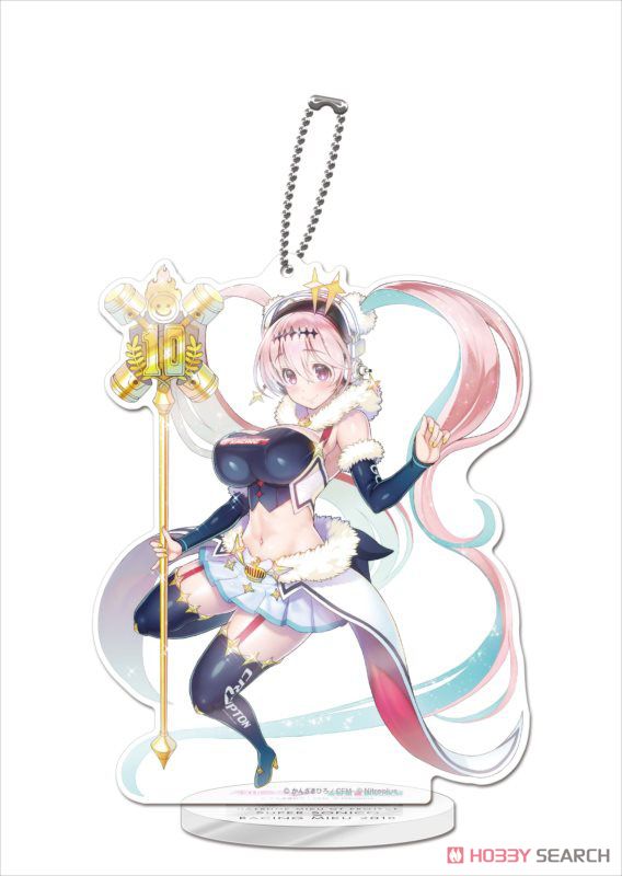 Hatsune Miku Racing Ver. 2018 Acrylic Stand Super Sonico Collaboration Ver.2 (Anime Toy) Item picture1