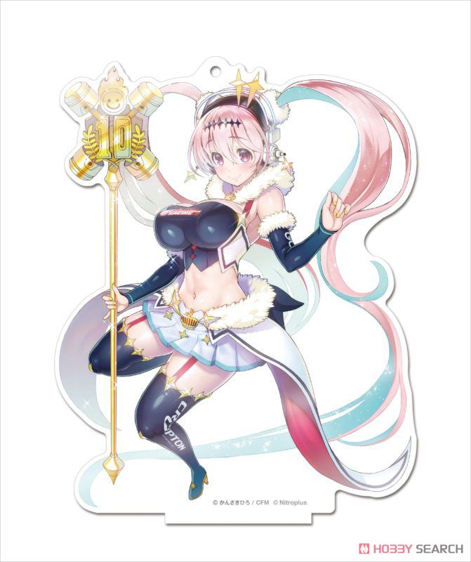 Hatsune Miku Racing Ver. 2018 Acrylic Stand Super Sonico Collaboration Ver.2 (Anime Toy) Item picture3