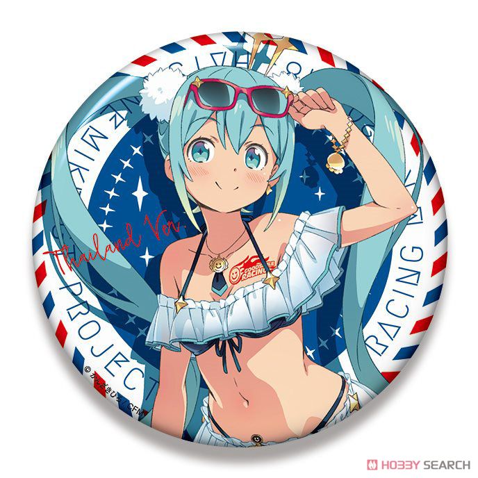 Hatsune Miku Racing Ver. 2018 Big Can Badge (9) (Anime Toy) Item picture1
