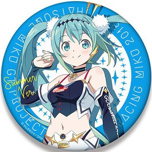 Hatsune Miku Racing Ver. 2018 Big Can Badge (10) (Anime Toy)