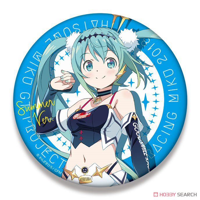 Hatsune Miku Racing Ver. 2018 Big Can Badge (10) (Anime Toy) Item picture1